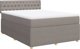 vidaXL Logko kontynentalne z materacem taupe tkanina 140x200 cm