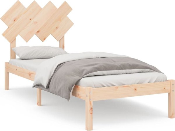 vidaXL Πλαίσιο Κρεβατιού 90x200 cm από Συμπαγές Ξύλο