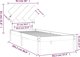 vidaXL Πλαίσιο Κρεβατιού 90x200 cm από Συμπαγές Ξύλο