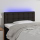 vidaXL Κεφαλάρι Κρεβατιού με LED, Μαύρο, 80x5x78/88 cm, Υφασμάτινο