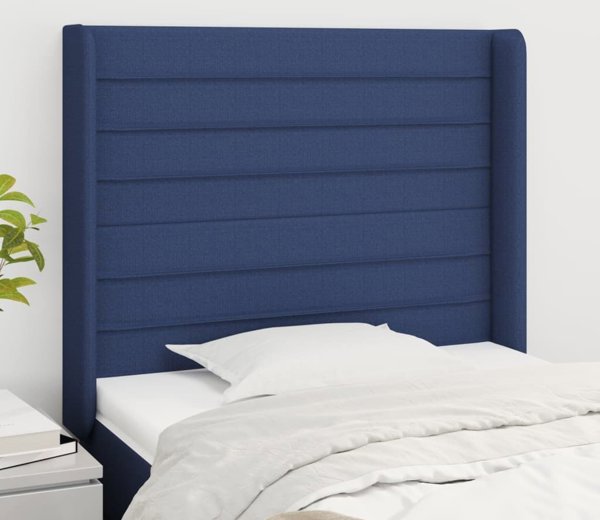 vidaXL Zagloek uszak niebieski 103x16x118/128 cm tkanina