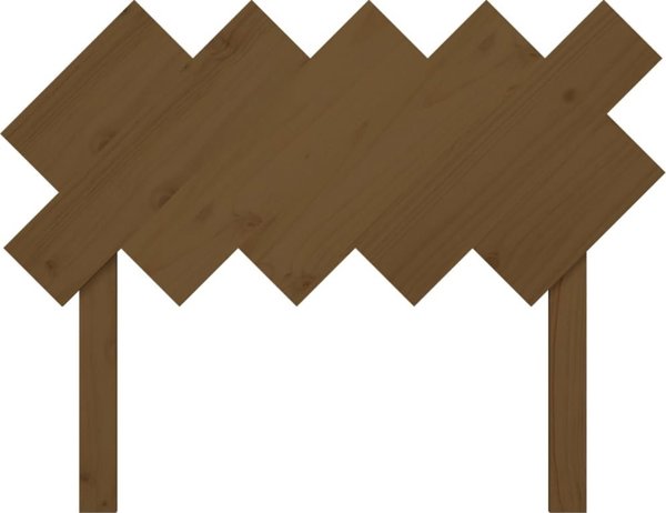 vidaXL Κεφαλάρι κρεβατιού, μελί καφέ, 104x3x80,5 cm, συμπαγές ξύλο πεύκου