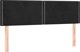 vidaXL Κεφαλάρι Κρεβατιού με LED, Μαύρο, 144x5x78/88 εκ, Βελούδο