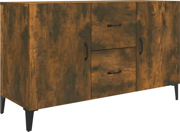 vidaXL Συρταριέρα, καπνιστή δρυς, 100x36x60 cm, σύνθετο ξύλο