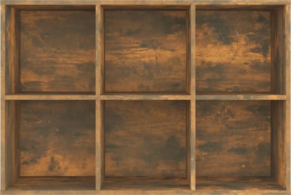 Ραφιέρα βιβλίων vidaXL, καπνιστή βαλανιδιά, 66x30x98 cm