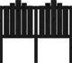 vidaXL Κεφαλάρι κρεβατιού, μαύρο, 126x4x110 cm, μασίφ πεύκο