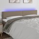 vidaXL Κεφαλάρι κρεβατιού με φωτισμό LED, ταμπά, 160x5x78/88 εκ, ύφασμα