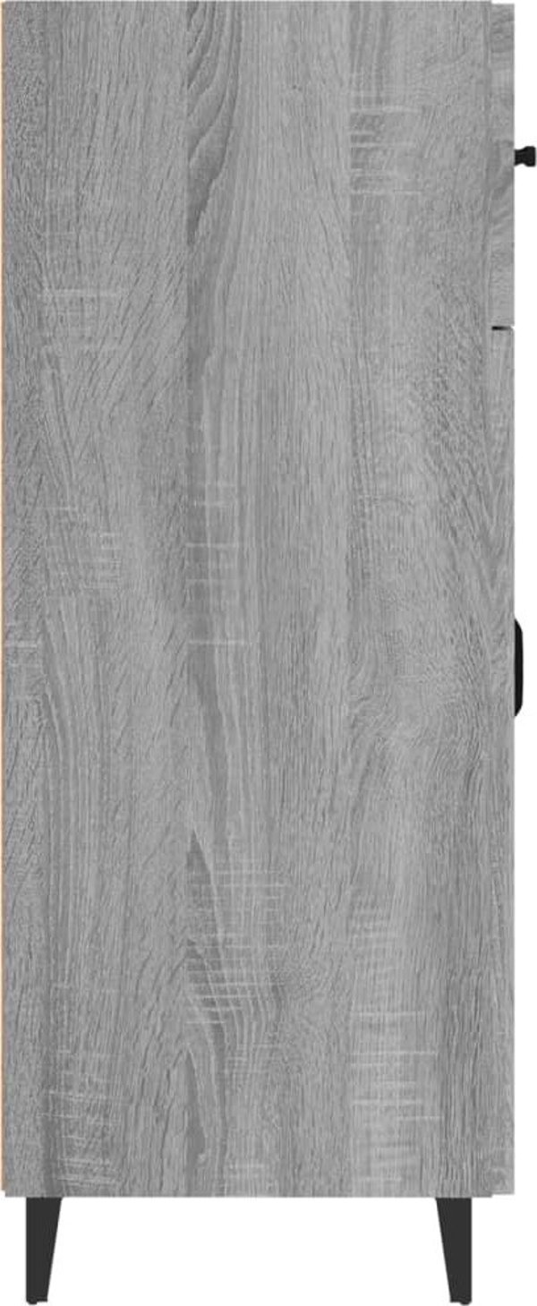 vidaXL Ντουλάπι, γκρι δρυς Sonoma, 69,5x34x90 εκ, υλικό ξύλου