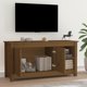 vidaXL Έπιπλο τηλεόρασης μελί καφέ 103x36,5x52 cm από μασίφ πεύκο