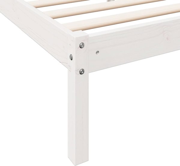 vidaXL Dlugie lozko bez materaca, 80x220 cm, lite drewno sosnowe