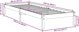 vidaXL Dlugie lozko bez materaca, 80x220 cm, lite drewno sosnowe