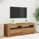 vidaXL Έπιπλο Τηλεόρασης με Φωτισμό LED, Δρυς Artisan, 120x35x40 cm