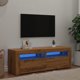 vidaXL Έπιπλο Τηλεόρασης με Φωτισμό LED, Δρυς Artisan, 120x35x40 cm