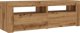 vidaXL Έπιπλο Τηλεόρασης με Φωτισμό LED, Δρυς Artisan, 120x35x40 cm