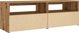 vidaXL Έπιπλο Τηλεόρασης με Φωτισμό LED, Δρυς Artisan, 120x35x40 cm