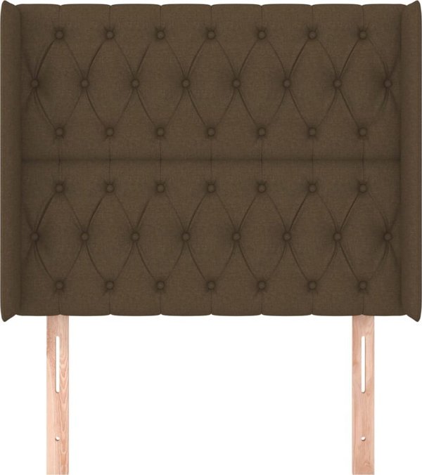 vidaXL Zagloek Uszak, καφετί, 93x16x118/128 cm, ύφασμα