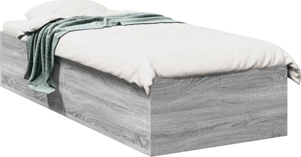 vidaXL Πλαίσιο κρεβατιού 90x200 εκ. γκρι δρυς Sonoma