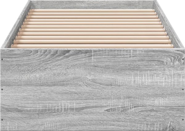 vidaXL Πλαίσιο κρεβατιού 90x200 εκ. γκρι δρυς Sonoma