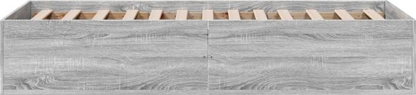 vidaXL Πλαίσιο κρεβατιού 90x200 εκ. γκρι δρυς Sonoma