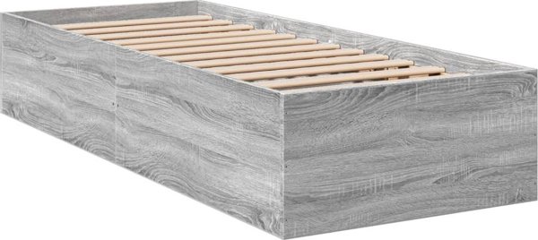 vidaXL Πλαίσιο κρεβατιού 90x200 εκ. γκρι δρυς Sonoma
