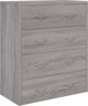 vidaXL Komoda z 4 szufladami 60x30,5x71 cm szary dab sonoma