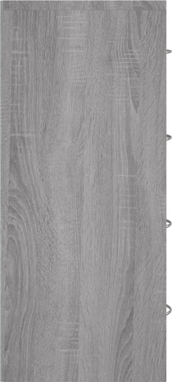 vidaXL Komoda z 4 szufladami 60x30,5x71 cm szary dab sonoma