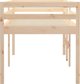 vidaXL Wysokie lozko, 75x190 cm, lite drewno sosnowe