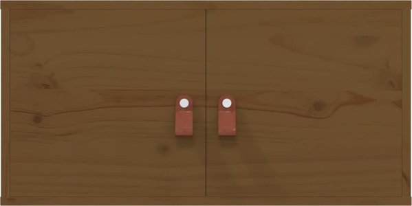 vidaXL Επιτοίχιο ντουλάπι, μουντό καφέ, 60x30x30 εκ., μασίφ ξύλο πεύκου