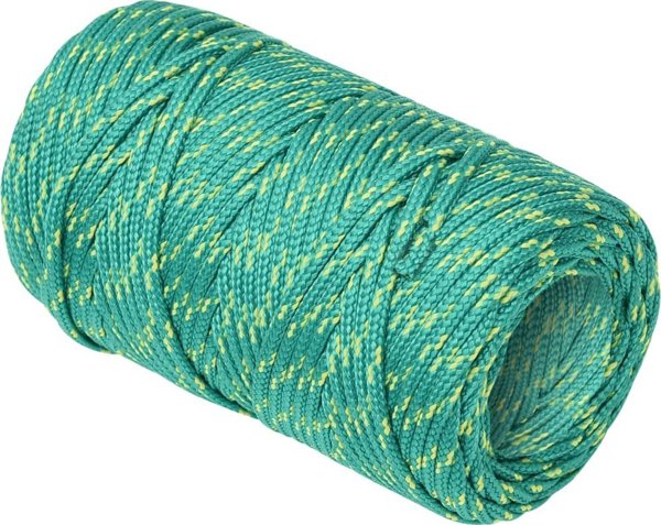 vidaXL Linka zeglarska, zielona, 2 mm, 500 m, polipropylen