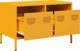vidaXL Szafka RTV, musztardowa, 68x39x43,5 cm, stal walcowana na zimno
