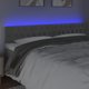 vidaXL Κεφαλάρι κρεβατιού με LED, ανοιχτό γκρι, 180x7x78/88 εκ., βελούδο