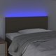 vidaXL Zaglozek do lotka me LED, taupe, 100x5x78/88 cm, tkanina