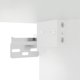 vidaXL Κρεμαστά κομοδίνα με LED φωτισμό, σετ 2 τεμαχίων, λευκά