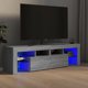 vidaXL Επίπλο Τηλεόρασης με Φωτισμό LED, γκρι δρυς Sonoma, 140x36,5x40 cm
