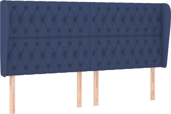 vidaXL Κεφαλάρι uszak, μπλε, 183x23x118/128 cm, ύφασμα