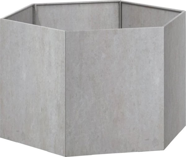 vidaXL Donica, szara, 60x60x45 cm, stal kortenowska