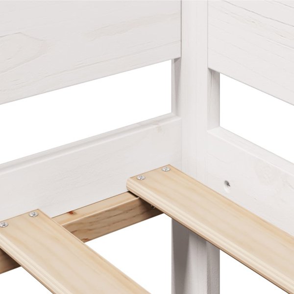 vidaXL λευκό ημερήσιο κρεβάτι με συρτάρια 90x190 cm από ξύλο πεύκου