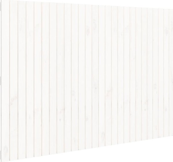 vidaXL Κεφαλάρι κρεβατιού, λευκό, 166x3x110 εκ, από μασίφ πεύκο