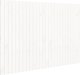 vidaXL Κεφαλάρι κρεβατιού, λευκό, 166x3x110 εκ, από μασίφ πεύκο