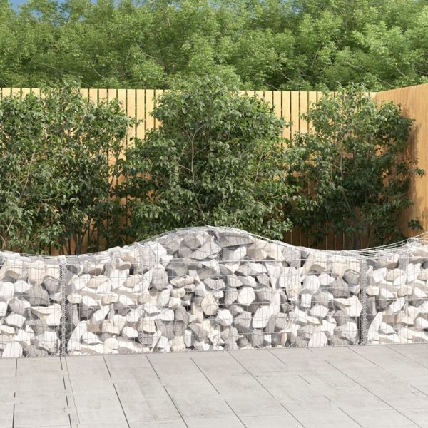 vidaXL Καλάθια γκαμπιόν, 2 τεμάχια, 200x50x60/80 εκ, γαλβανισμένο σίδερο