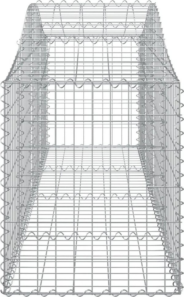 vidaXL Καλάθια γκαμπιόν, 2 τεμάχια, 200x50x60/80 εκ, γαλβανισμένο σίδερο