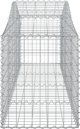 vidaXL Καλάθια γκαμπιόν, 2 τεμάχια, 200x50x60/80 εκ, γαλβανισμένο σίδερο