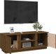 vidaXL Επίπλωση για TV, χρώμα μέλι, 110x35x40,5 εκ., μασίφ πεύκο