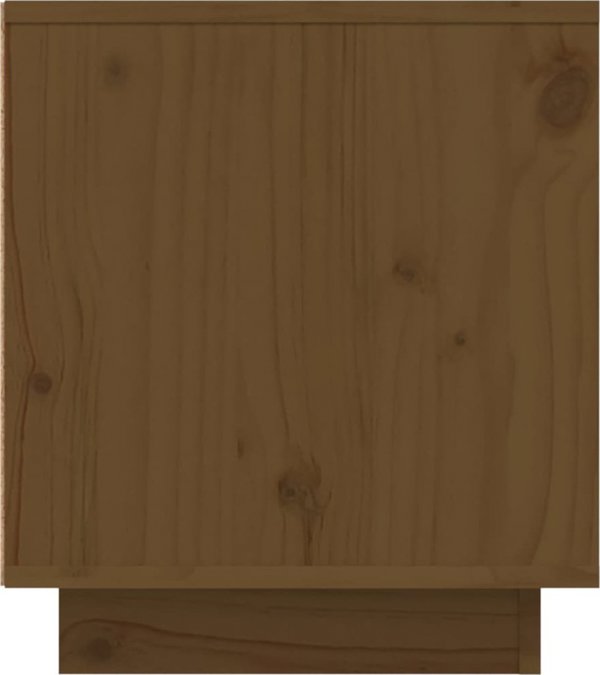 vidaXL Επίπλωση για TV, χρώμα μέλι, 110x35x40,5 εκ., μασίφ πεύκο