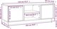 vidaXL Επίπλωση για TV, χρώμα μέλι, 110x35x40,5 εκ., μασίφ πεύκο