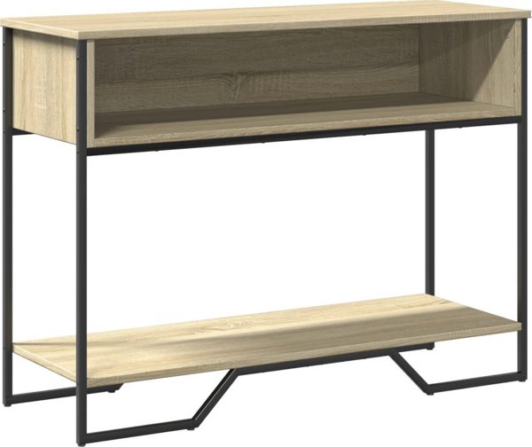 vidaXL Stoliki konsolowe, dab sonoma, 100x35x74,5 cm