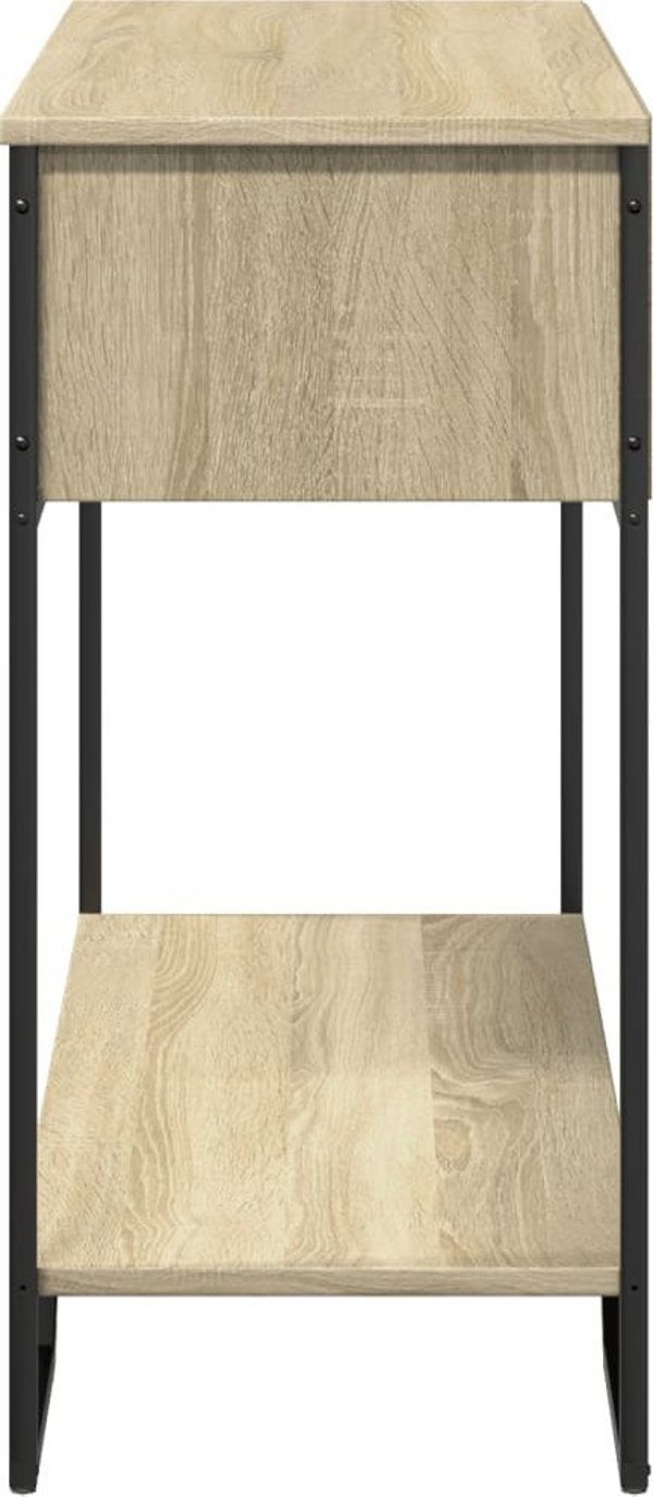 vidaXL Stoliki konsolowe, dab sonoma, 100x35x74,5 cm