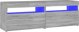 vidaXL Szafka pod TV z LED, szary dab sonoma, 120x35x40 cm