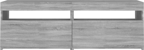 vidaXL Szafka pod TV z LED, szary dab sonoma, 120x35x40 cm