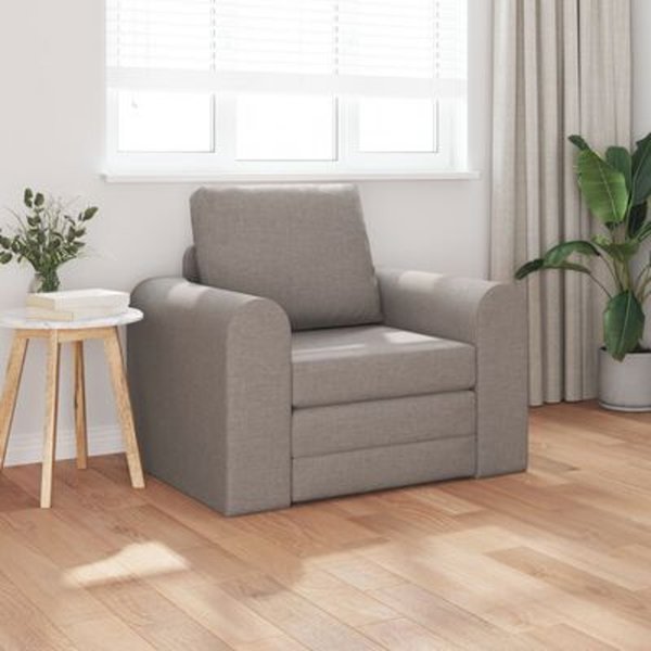 vidaXL Καναπές-Κρεβάτι 2 σε 1 Υφασμάτινος Taupe 98x71x83 εκ.